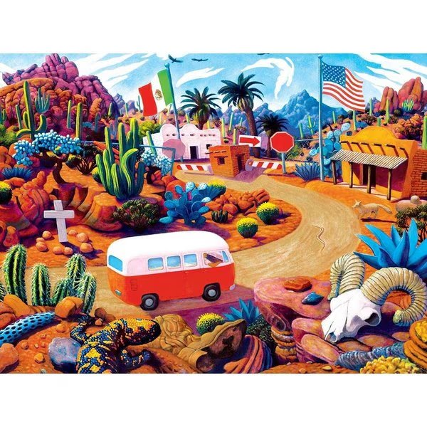Master Pieces 31960 Roadsides of the Southwest Touring Time Puzzle - 550 Piece, The Mountain Valley® Spring Water, Mfr#: 31960